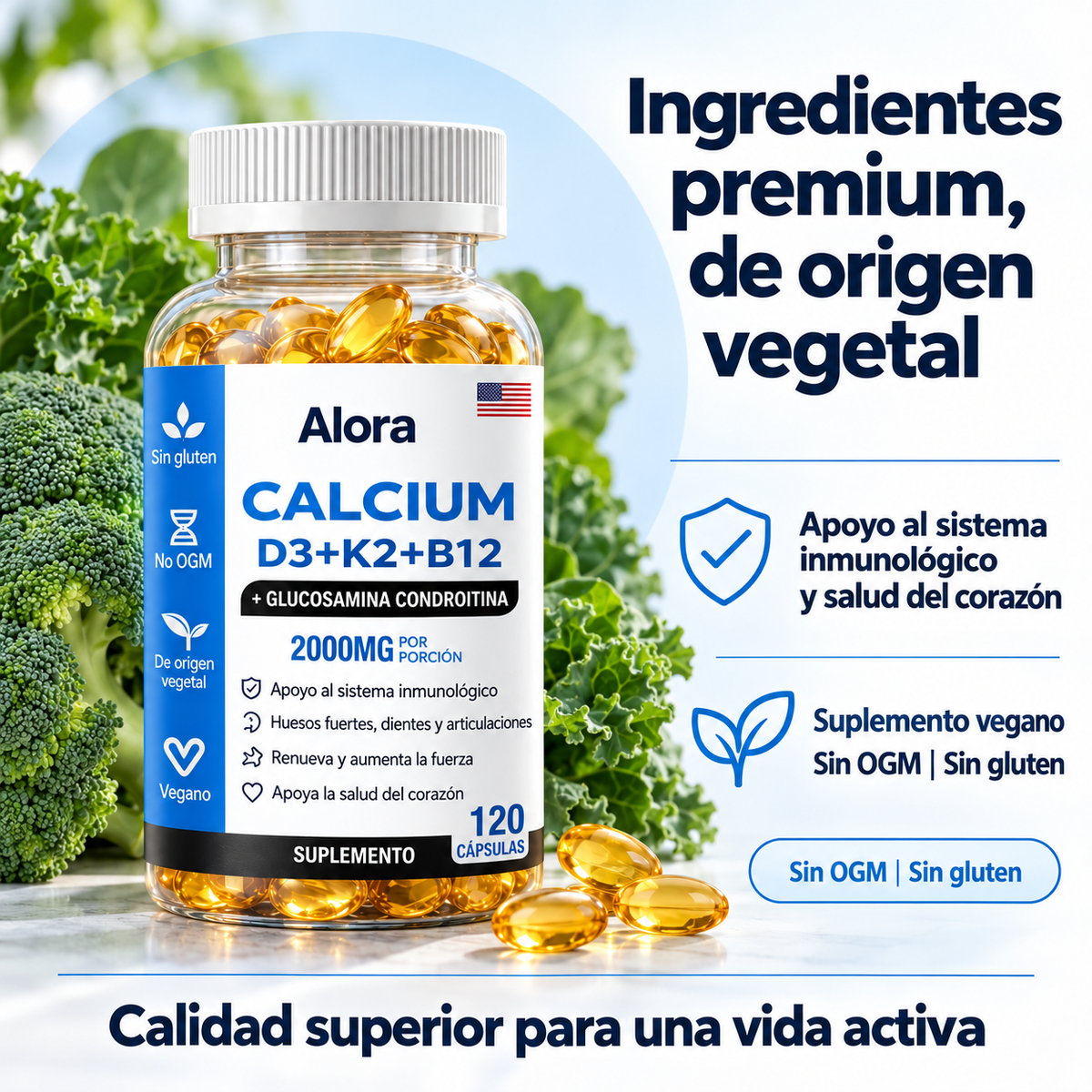 Cápsulas de Calcio 6 en 1