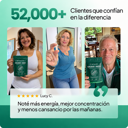 Cápsulas de NAC600 y NAD+
