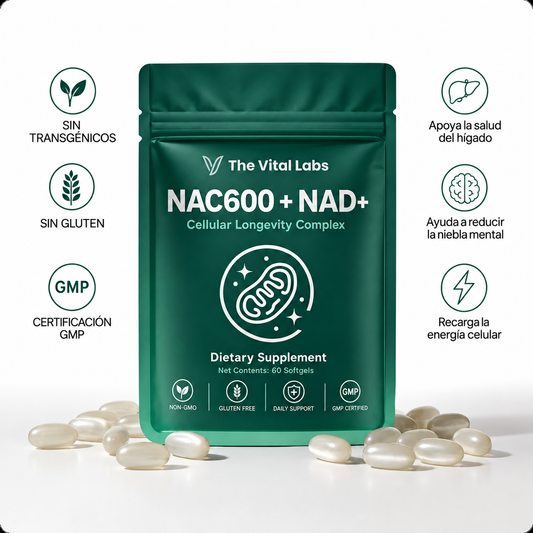 Cápsulas de NAC600 y NAD+